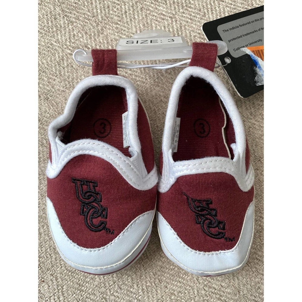 South Coralina USC Cocky Baby Crib Shoes Size 3 Infants Shoes 6-9 Months